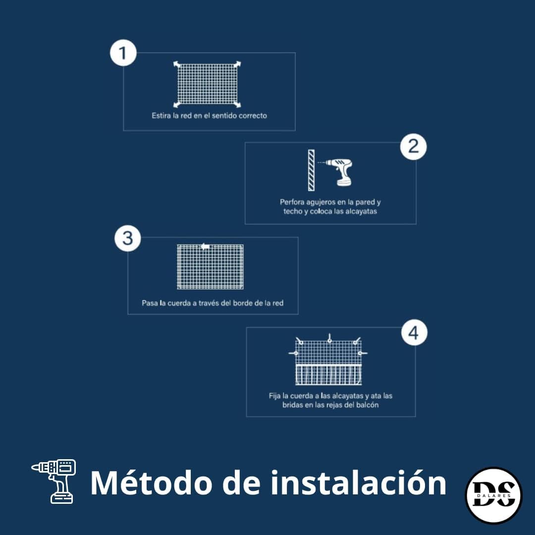 Red de protección para gatos transparente