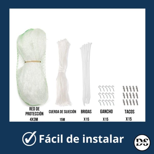 Red de protección para gatos transparente