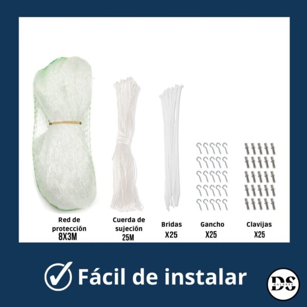 Red de protección para gatos transparente