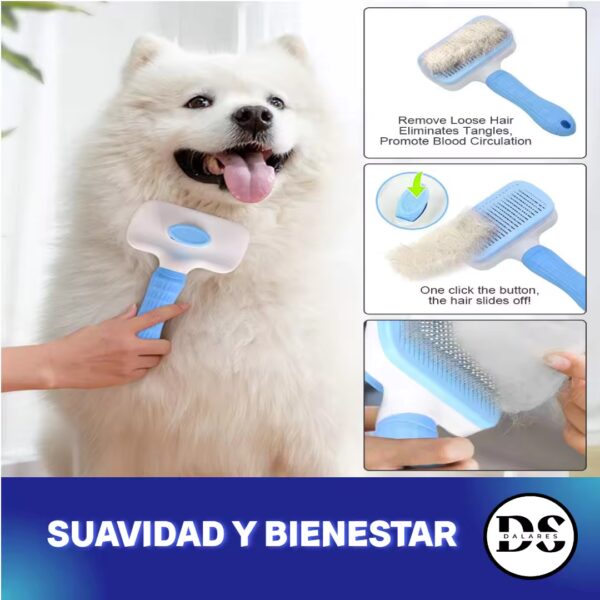 Pack Cepillo autolimpiable y quita pelo para mascotas