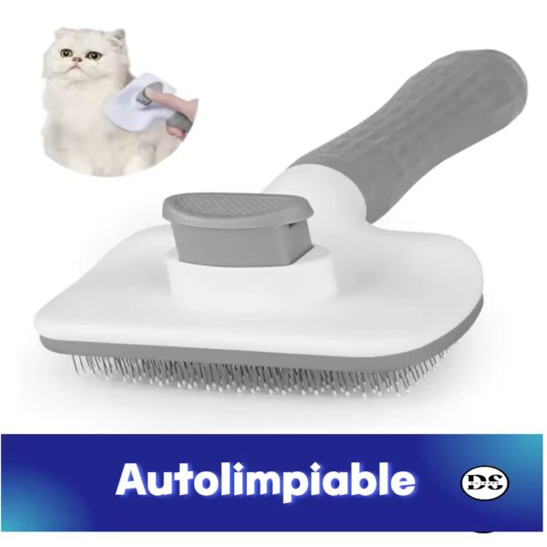 Cepillo para mascotas autolimpiable