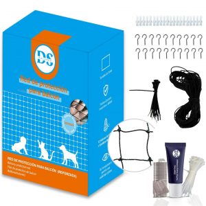 Pack Red reforzada para gatos + kit de fijación sin taladro