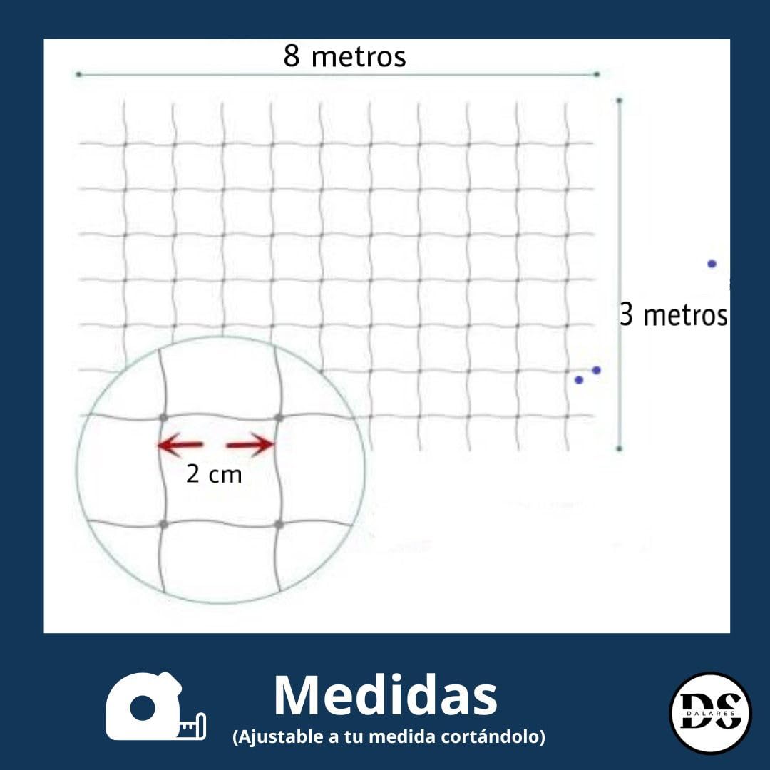 Pack Red para Gatos Sin Taladro 8x3m+Kit de Fijación sin Perforar - Imagen 2