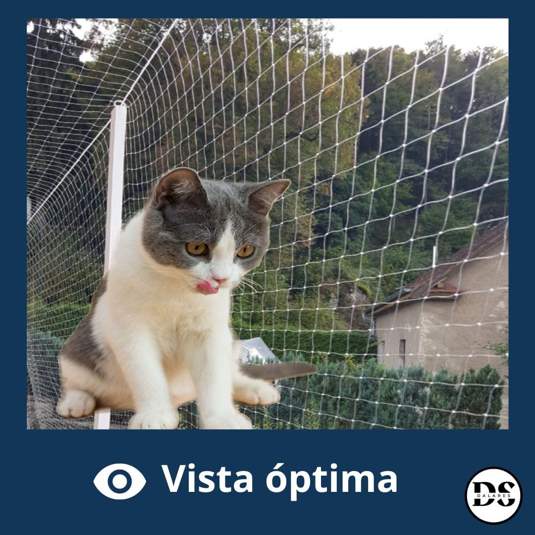 Pack Red para Gatos Sin Taladro 8x3m+Kit de Fijación sin Perforar - Imagen 9